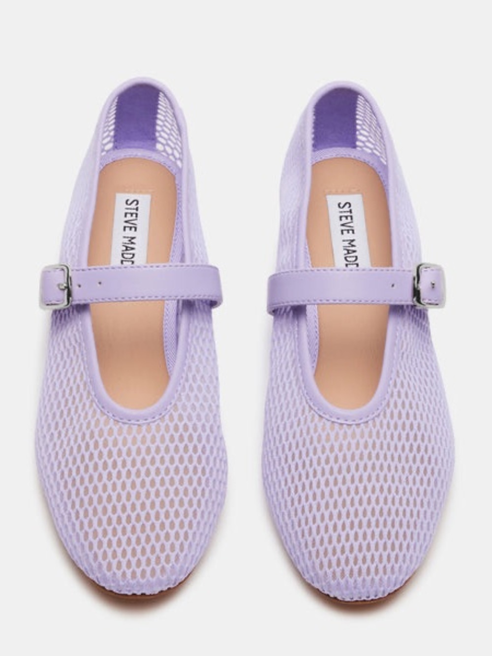 Steve Madden Lavender Mary Jane Mesh Flats